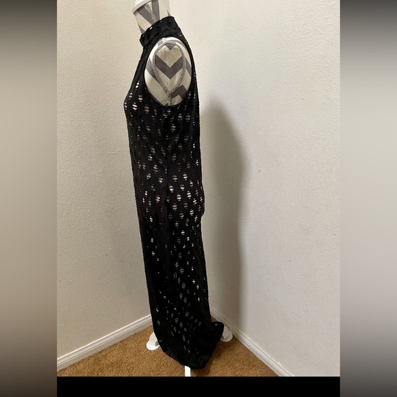 Fashion Nova Black Maxi - Black, Sleeveless, Maxi with Cutouts. Size 2X - Picture 2 of 5